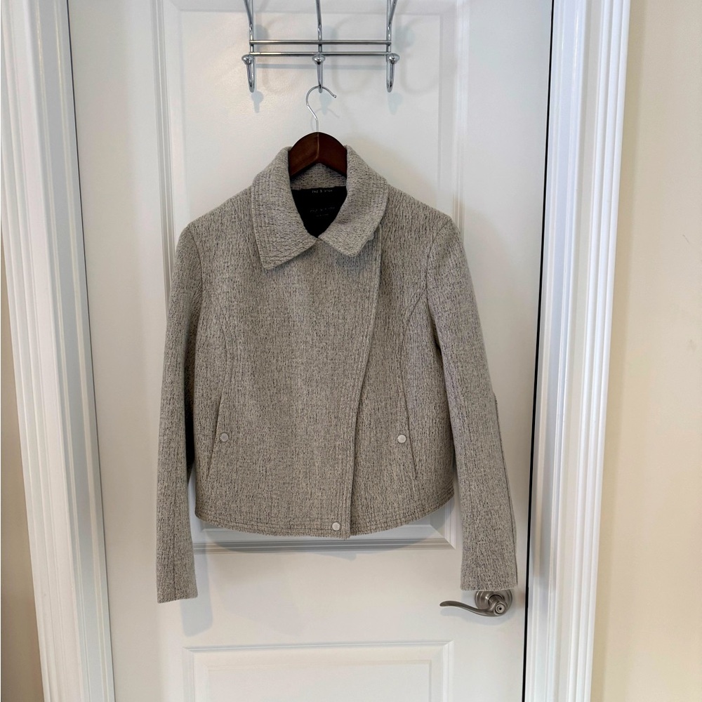 Rag and Bone Wool Moto Jacket - size 2